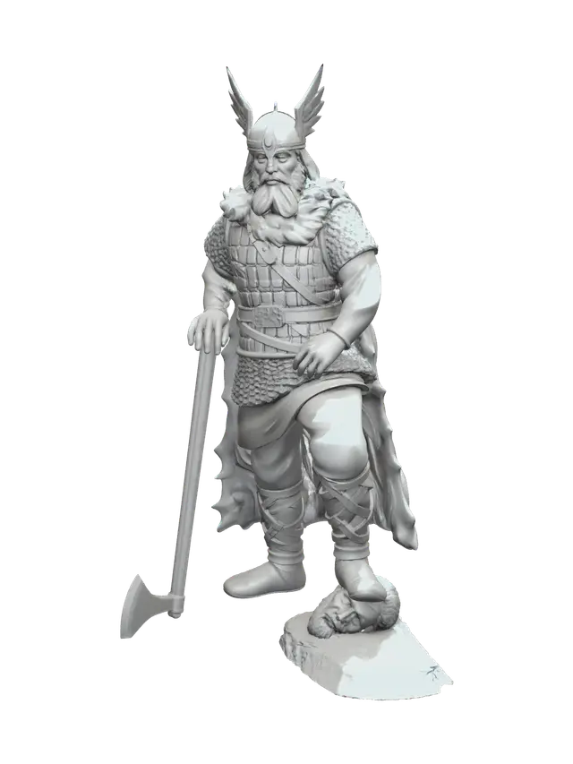 Norseman - Vikings 3D model, vytvořený pomocí AI