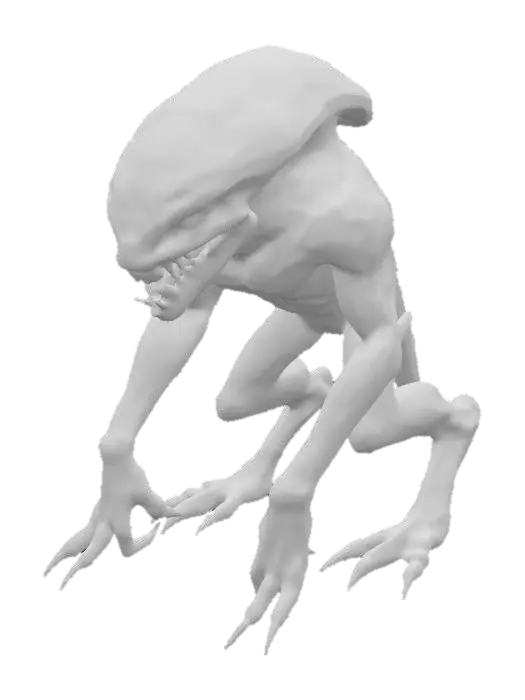 3D model for alien monster zyklop