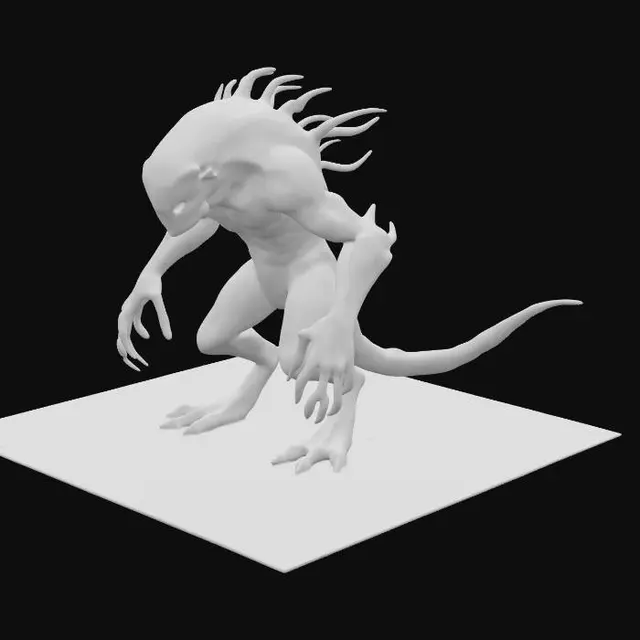 3D model for alien monster zyklop