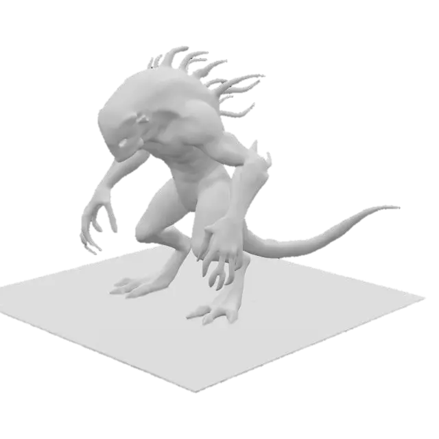 3D model for alien monster zyklop