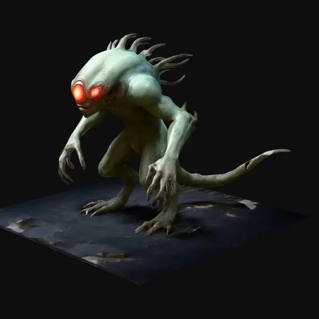 3D model for alien monster zyklop