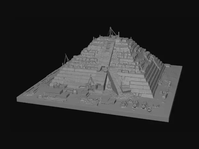 3D model for Stepped Pyramid Under Construction