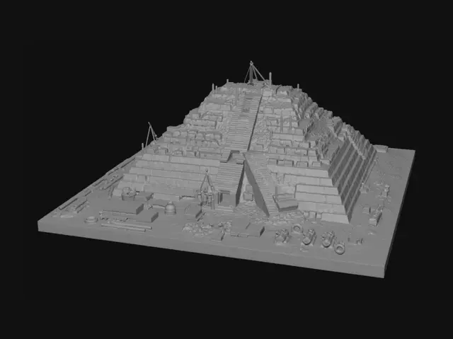 3D model for Stepped Pyramid Under Construction