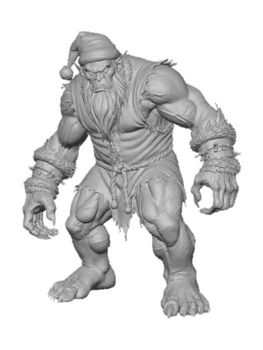 3D model for Santa Troll in the Forest