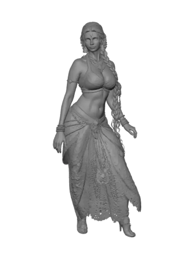 3D model for Golden Goddess in the Temple