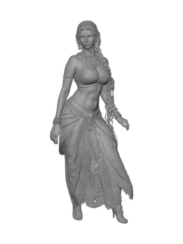 3D model for Golden Goddess in the Temple