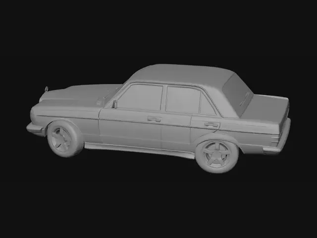 3D model for Midnight Mercedes on a Quiet Street