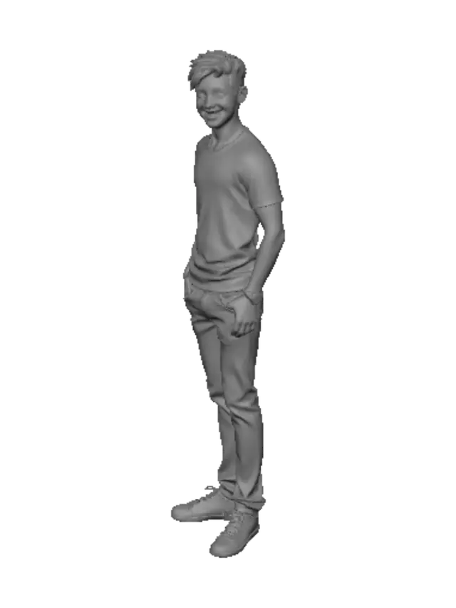 3D model for Average male