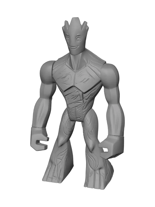3D model for Groot Action Figure