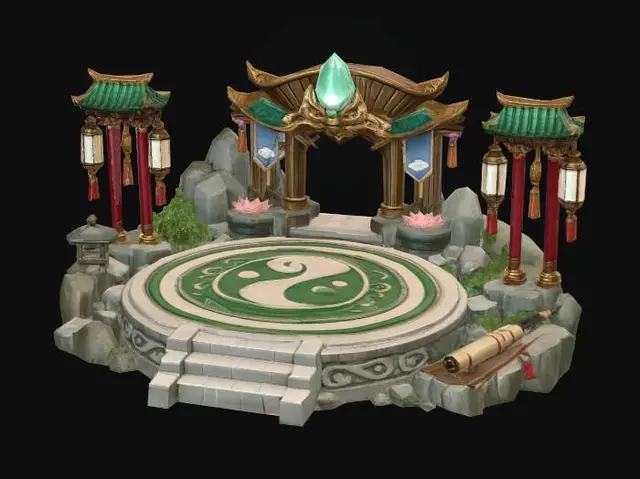 3D model for Lotus Circle Pavilion