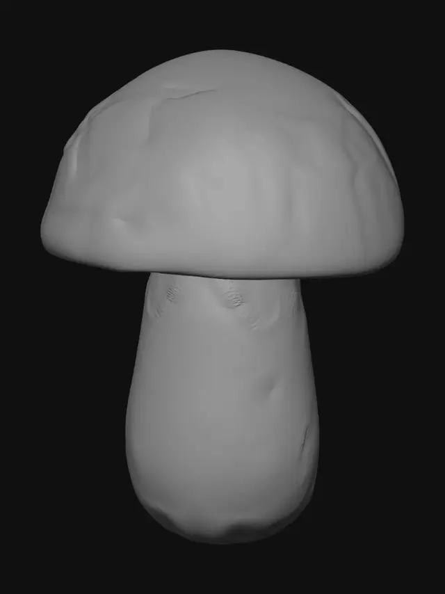 3D model for Amber Bell Mushroom
