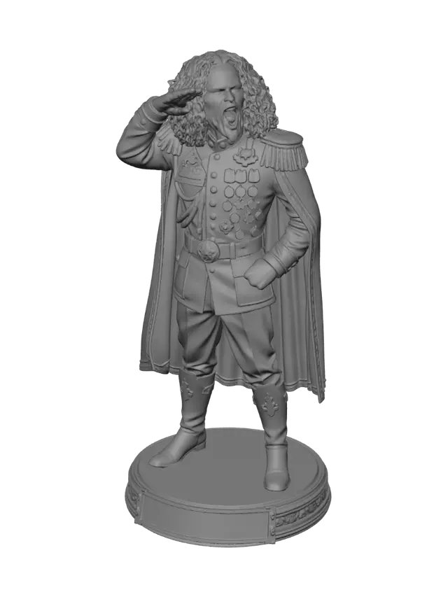 3D model for crie uma imagem desse personagem apenas de frente para eu conseguir usar no 3D para tentar replicar ele em um modelo 3D