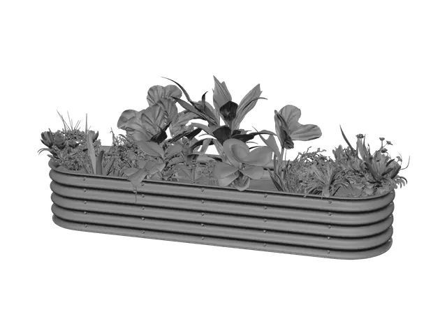 3D model for Flowerbed