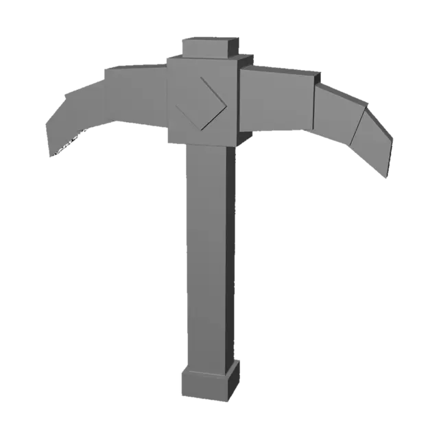 3D model for Orange Pickaxe
