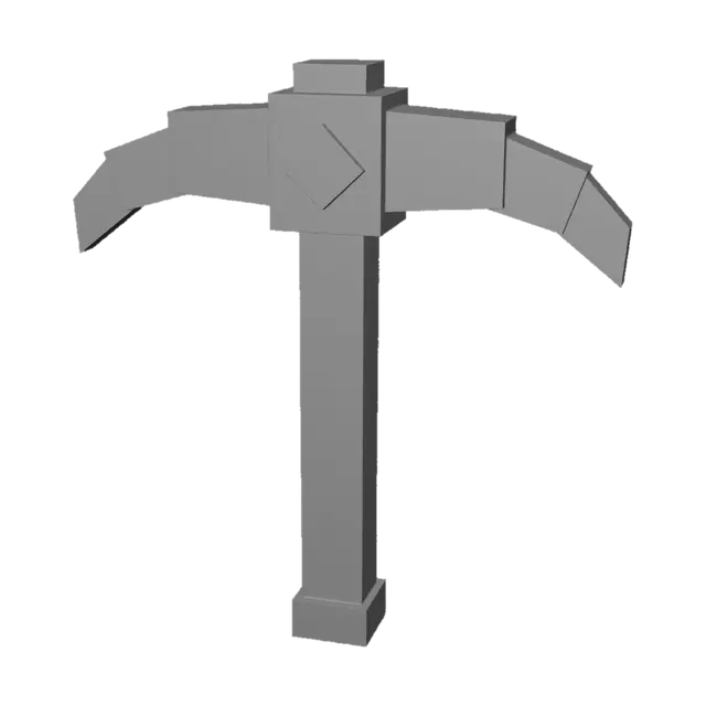 3D model for Orange Pickaxe