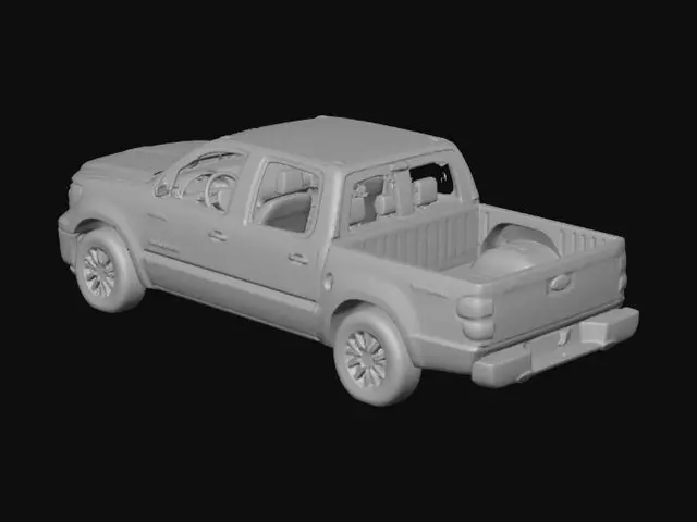 3D model for rusty_pickup_truck