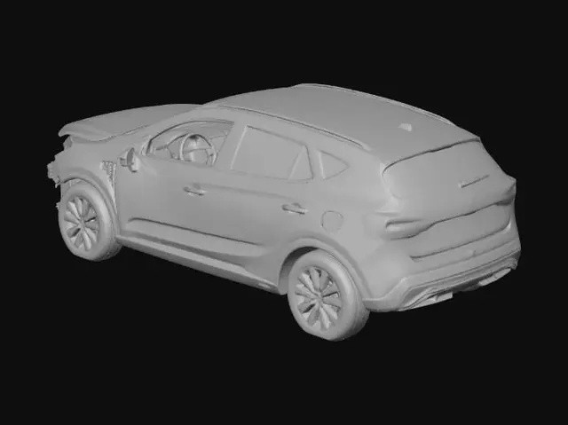 3D model for Crossover_damaged