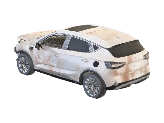 Crossover_damaged 3D model, vytvořený pomocí AI