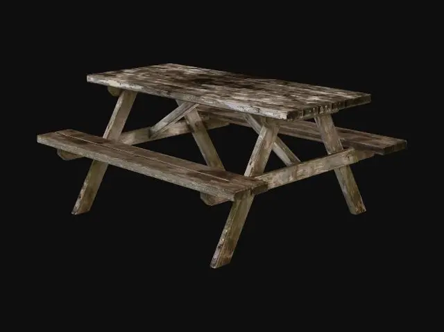 3D model for picnic table