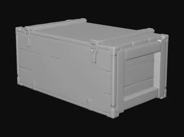 3D model for US Army Ammunition Crate 7.62mm