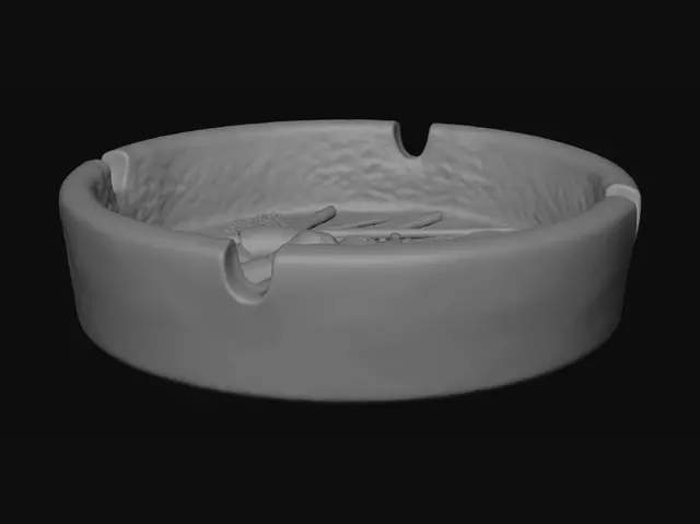 3D model for Cigarette Butts in an Ashtray