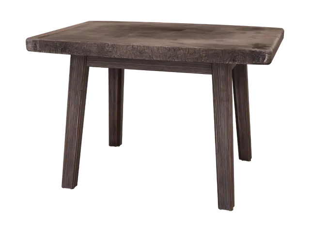 3D model for Weathered wooden stool