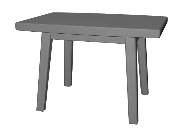 3D model for Weathered wooden stool