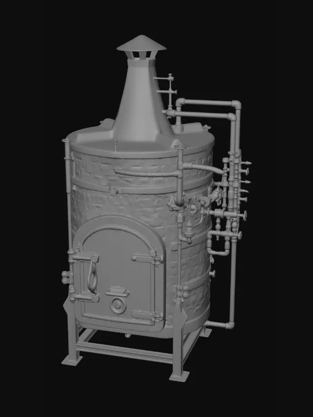3D model for Brick Kiln Furnace