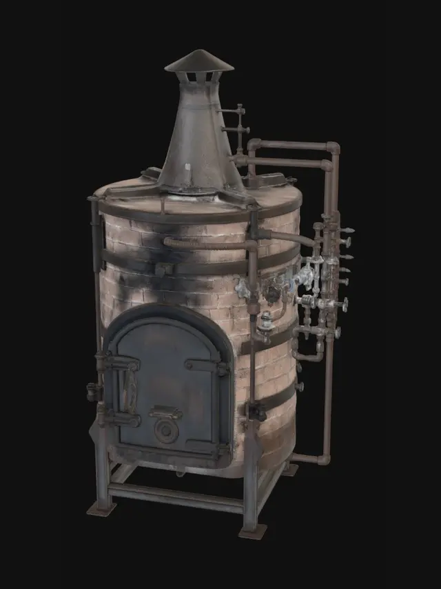 3D model for Brick Kiln Furnace
