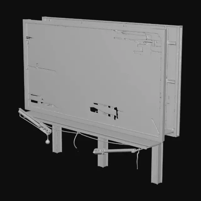 3D model for Big Beer Billboard at Sunset