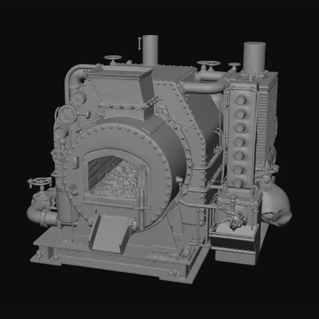 3D model for Rusted Steam Engine