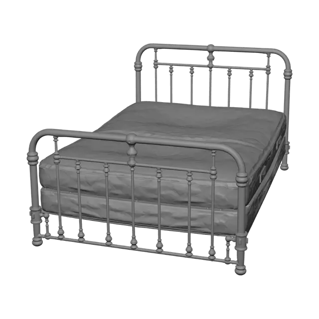 3D model for Rusty Iron Bed