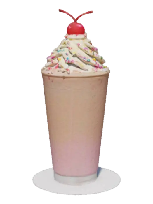 Milkshake Delight - Refreshing 3D model, vytvořený pomocí AI