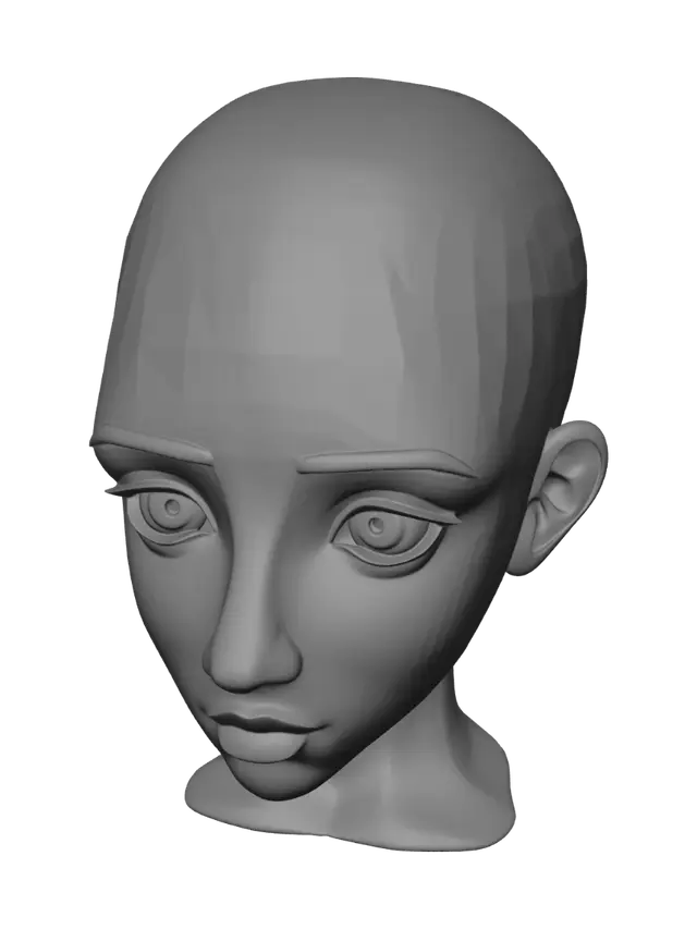 3D model for Bald Gaze