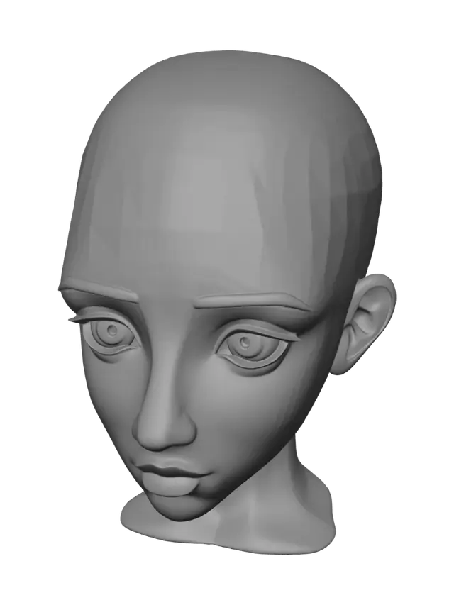 3D model for Bald Gaze