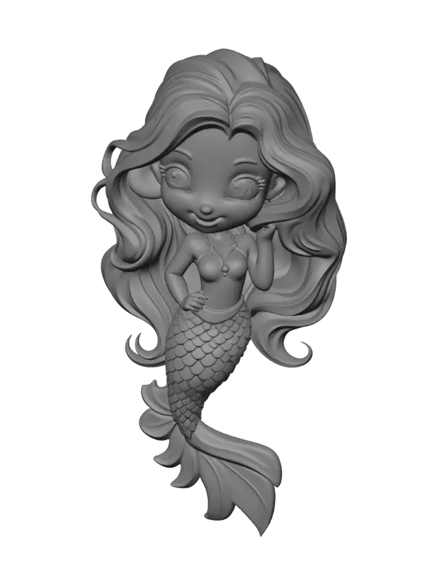 3D model for Rainbow Mermaid