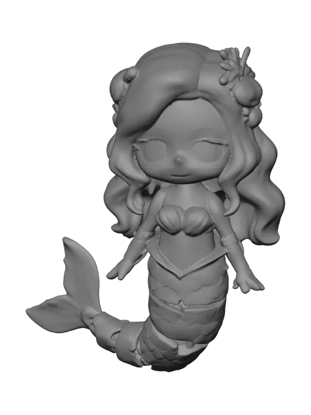3D model for Pastel Tide Mermaid