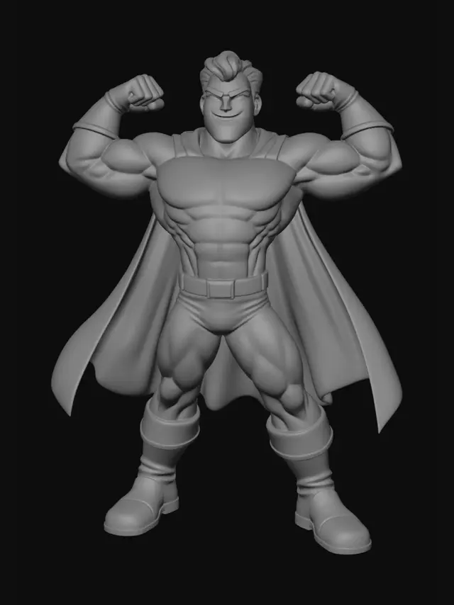 3D model for Captain Bluewave