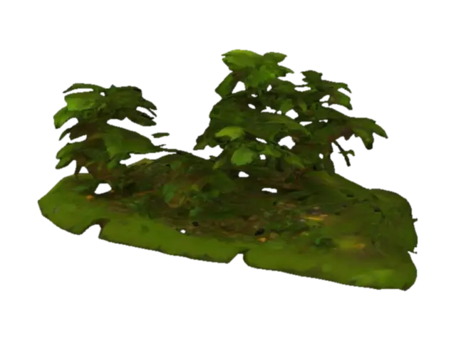 3D, jungle, platforming game, level sprites, 3D model, vytvořený pomocí AI
