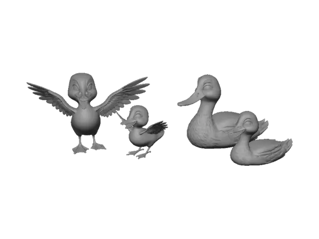 3D model for Duck Family Portrait