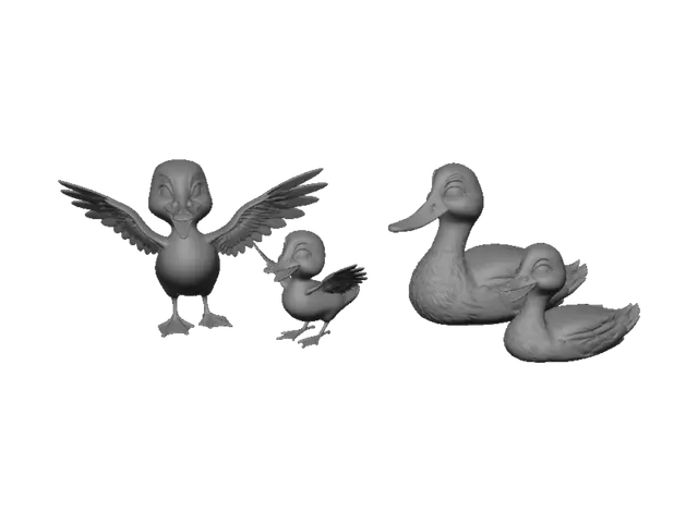 3D model for Duck Family Portrait