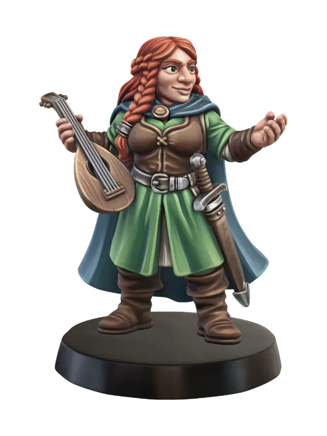 3D model for Lyra the Lute Bard
