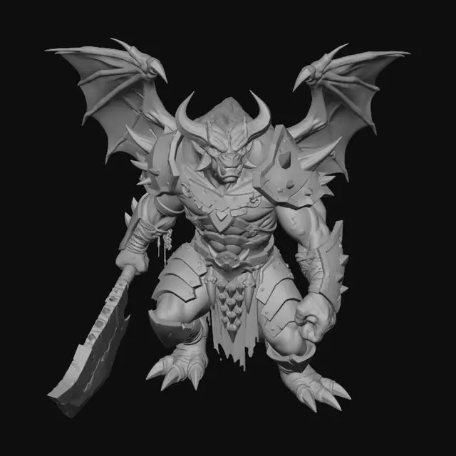 3D model for Crimson Warlord