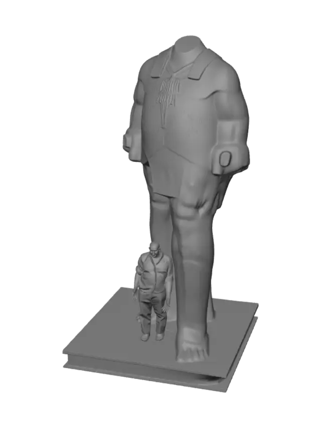 3D model for Man in the Stone Pillar