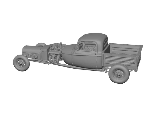 3D model for Patchwork Hot Rod Truck