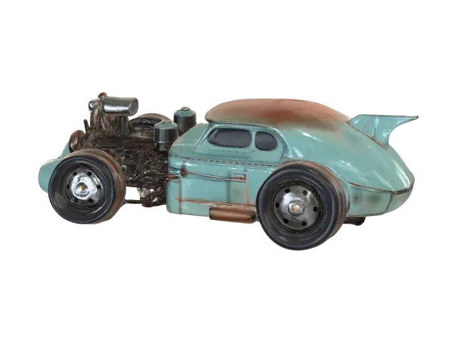 Rustbucket Roadster - Hotrod 3D model, vytvořený pomocí AI