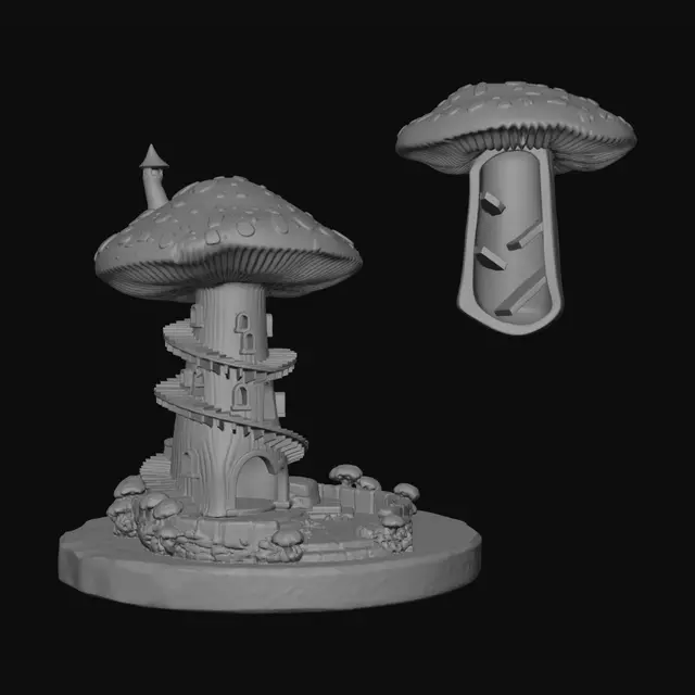 3D model for Mycelium Spire Dice Tower