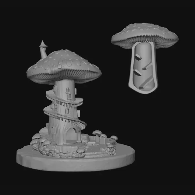 3D model for Mycelium Spire Dice Tower