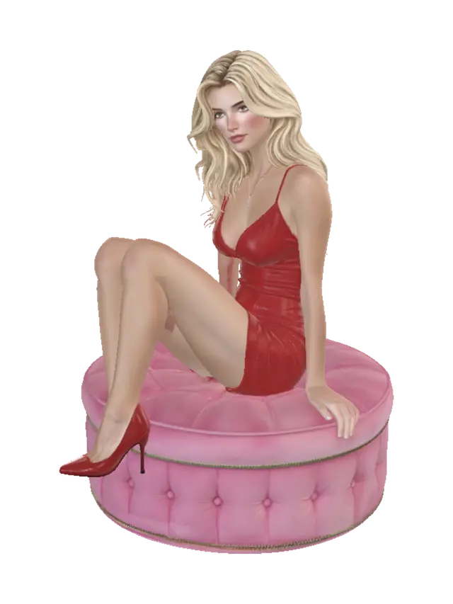 3D model for Crimson Elegance