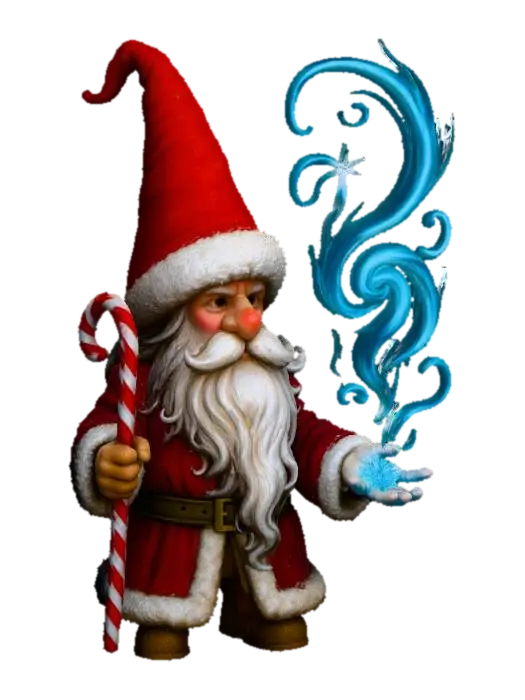 Magic Santa, #Christmas2025# - Santaclaus 3D model, vytvořený pomocí AI